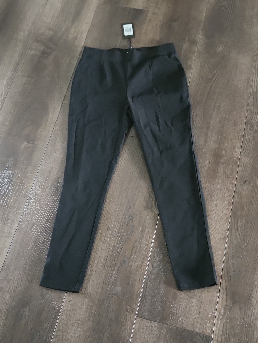 DKNY Black Knit Trousers Ponte Sz 8